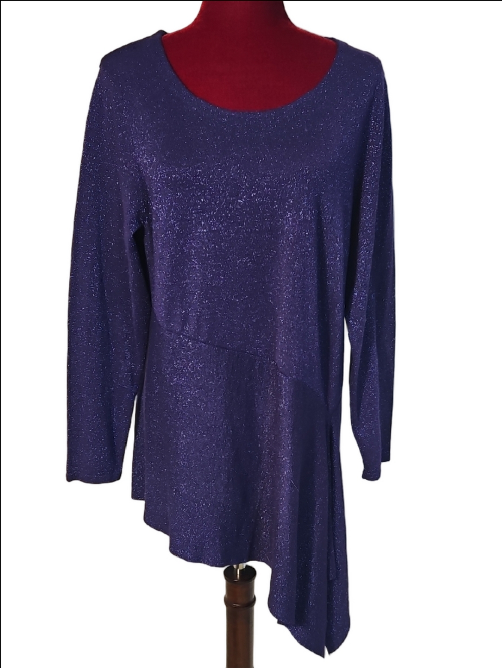Alfani Sparkle Asymmetric Tunic Size Large